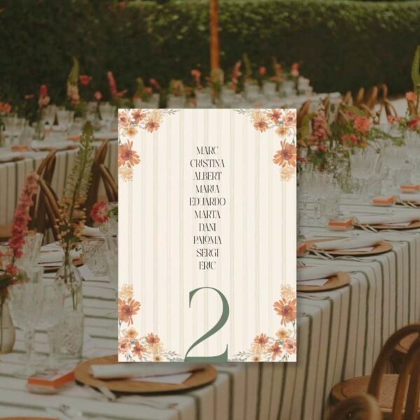 Seating plan Raíces