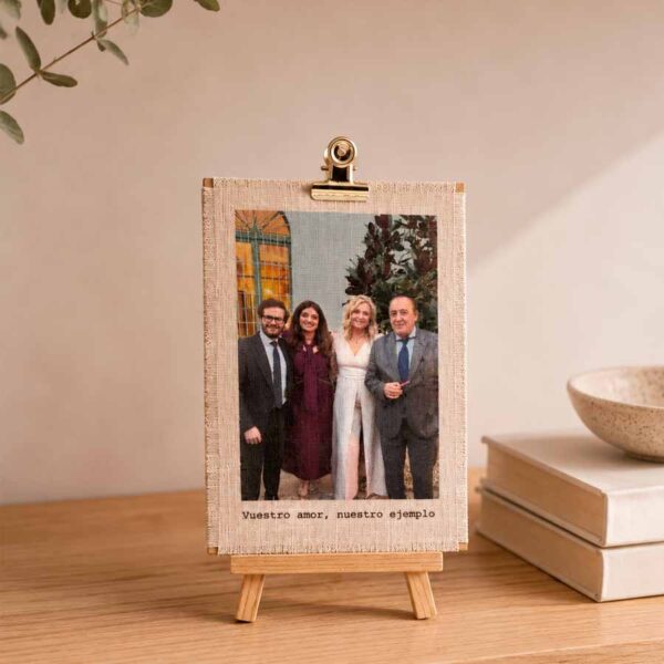 Mini foto en tela