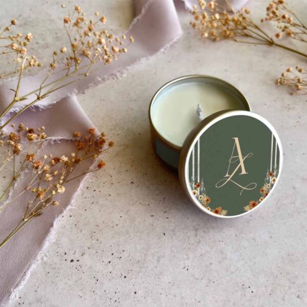 Vela aromática personalizada
