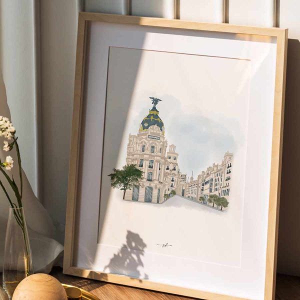 ilustración personalizada de paisaje o edificios