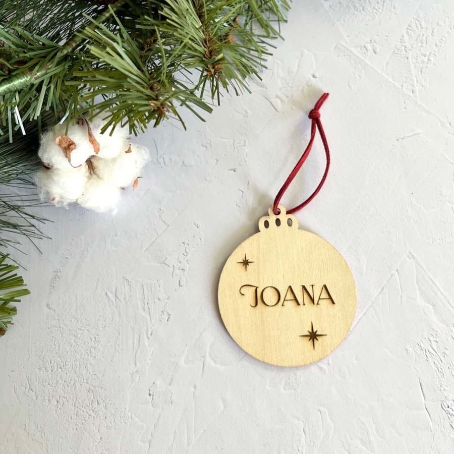 adorno de madera personalizado