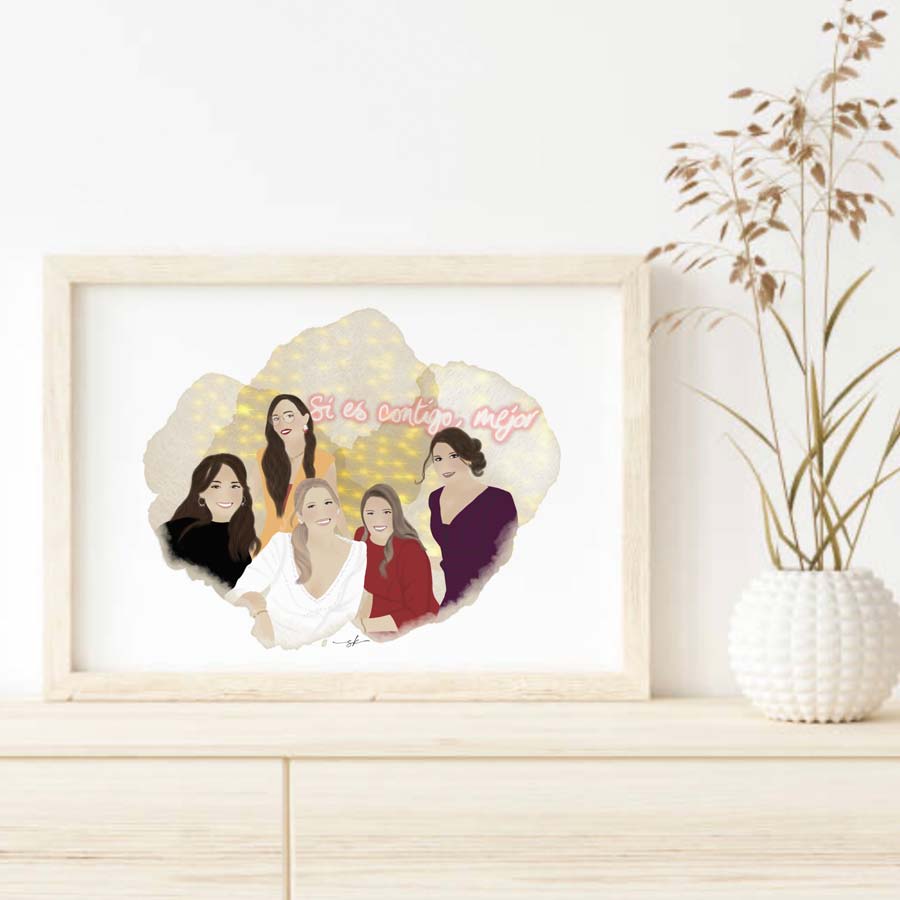 Blog_ilustracion damas Ilustración personalizada