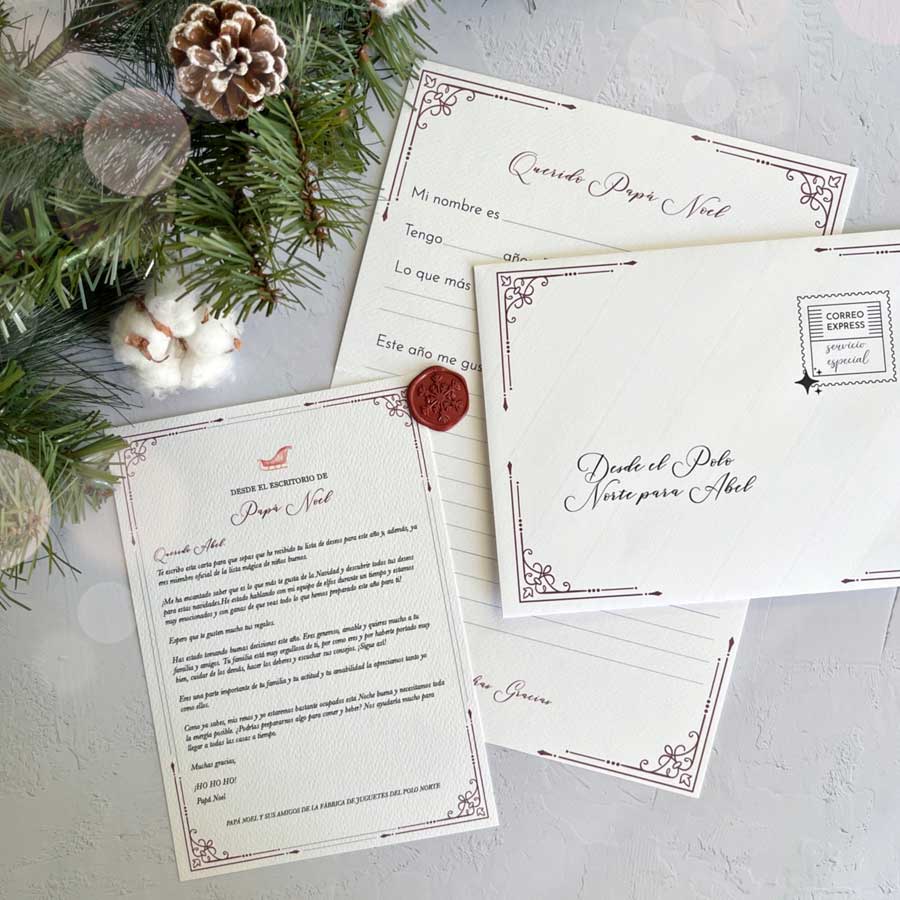 carta para papá noel/reyes magos