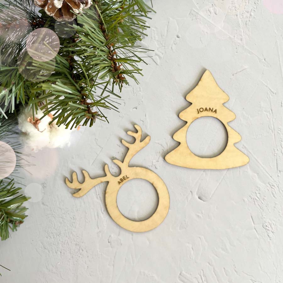 servilletero navideño