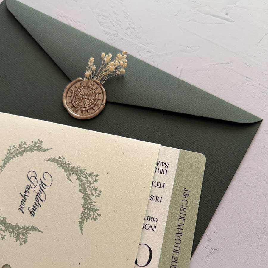 Invitación de boda Passport - Imagen 3