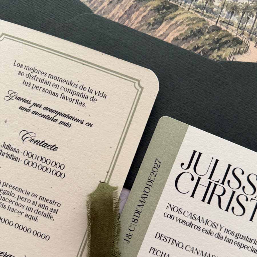 Invitación de boda Passport - Imagen 7