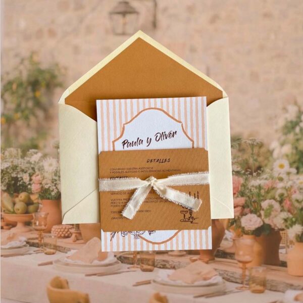 Invitación de boda Arcilla