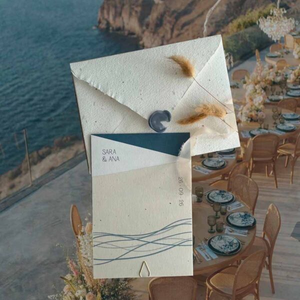 Invitación de boda Brisa