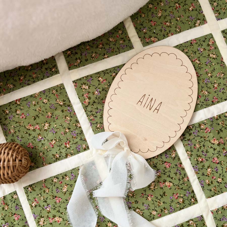 Placa infantil personalizada con nombre