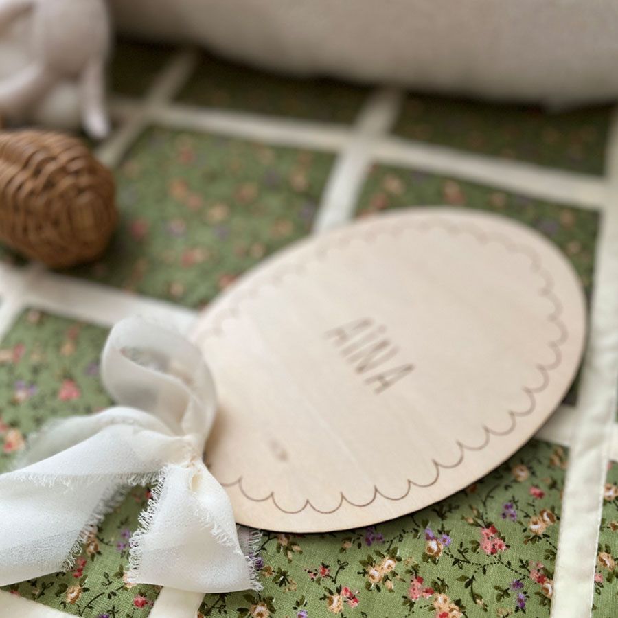 Placa infantil personalizada con nombre