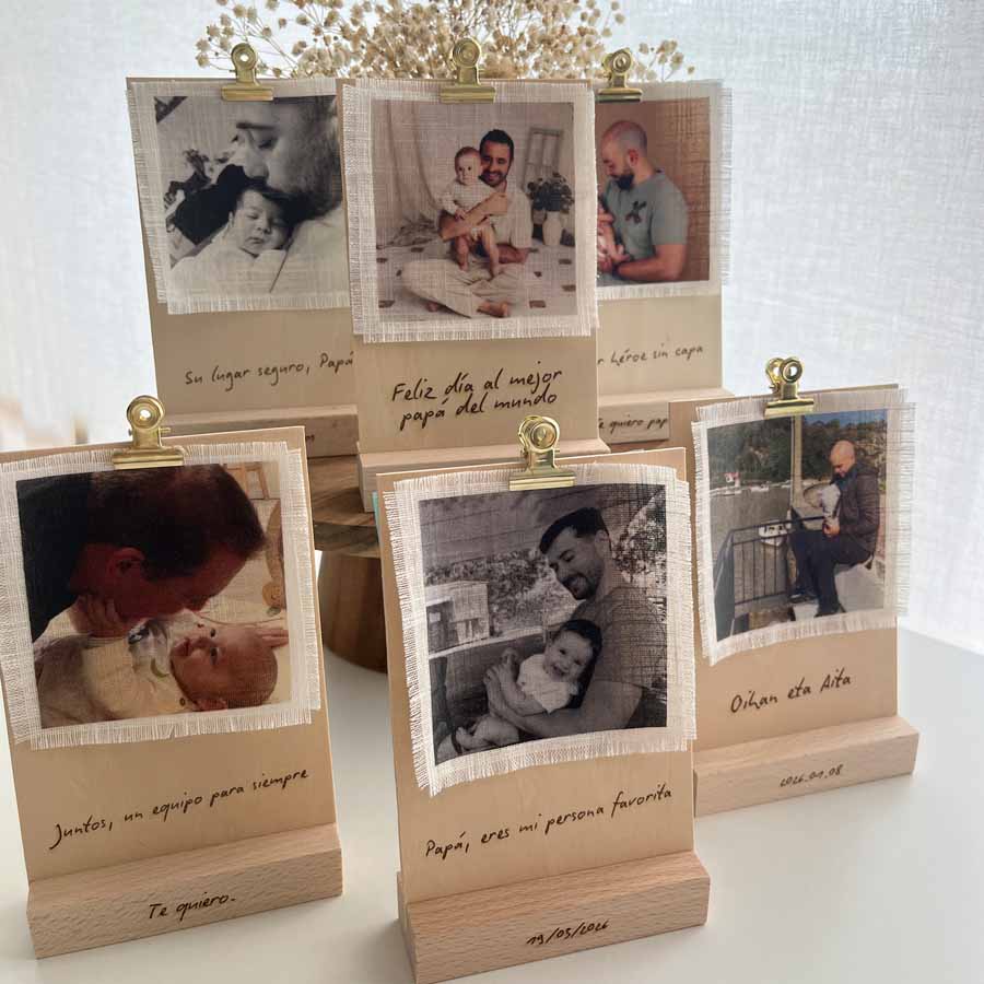 Revelado en tela con placa personalizada - Imagen 8
