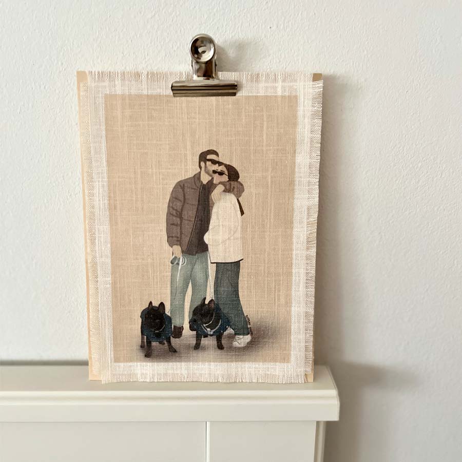 Retrato personalizado en tela - Imagen 3