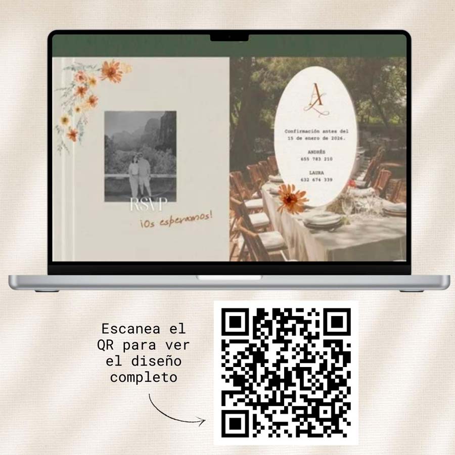 Invitación de boda digital Raíces - Imagen 8