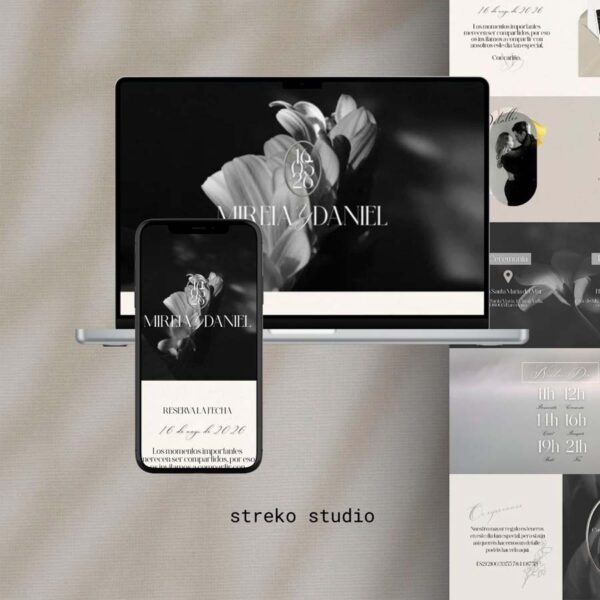 Invitación de boda digital Serena