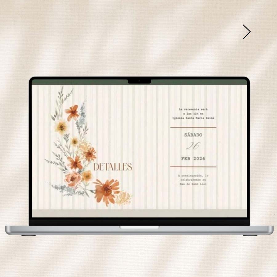 Invitación de boda digital Raíces - Imagen 4